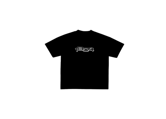 Stacked Graphic Tee –(Black)